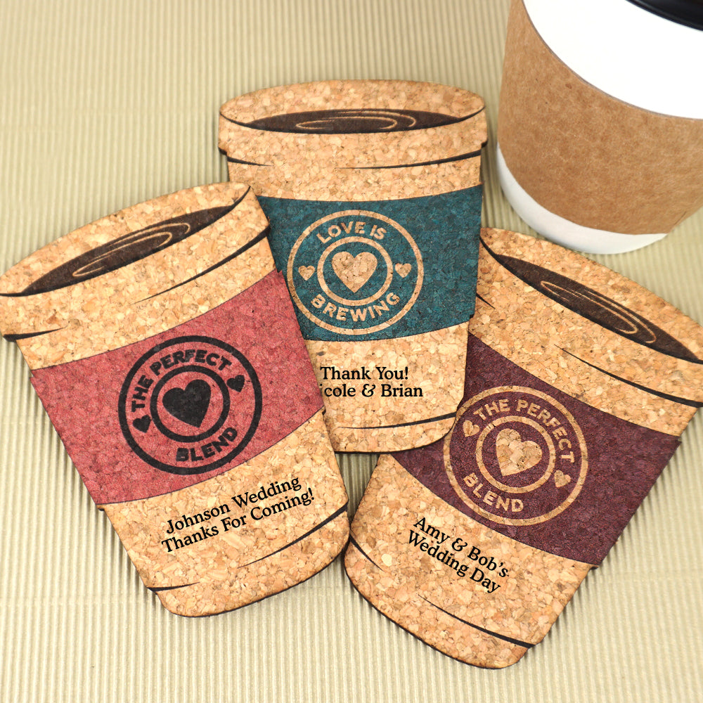 Personalized Coffee Cup Cork Coaster