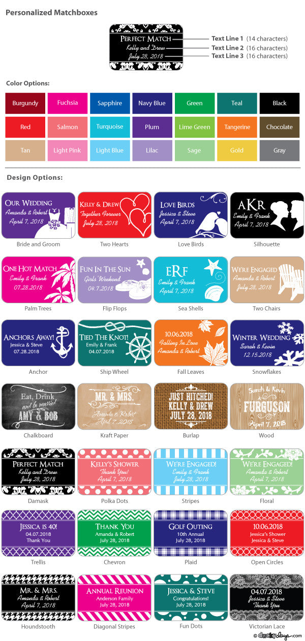 Personalized Matchboxes
