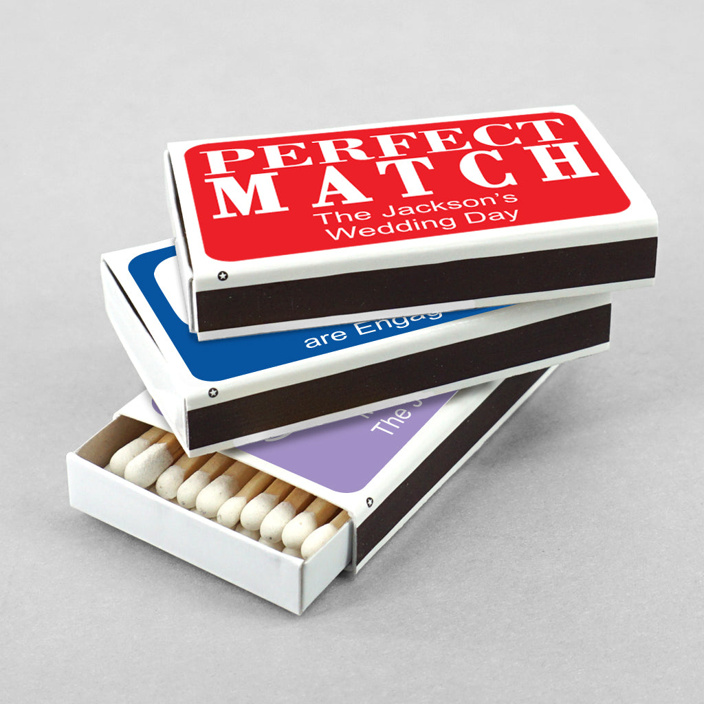 "Perfect Match" Personalized Matches (Set of 50)
