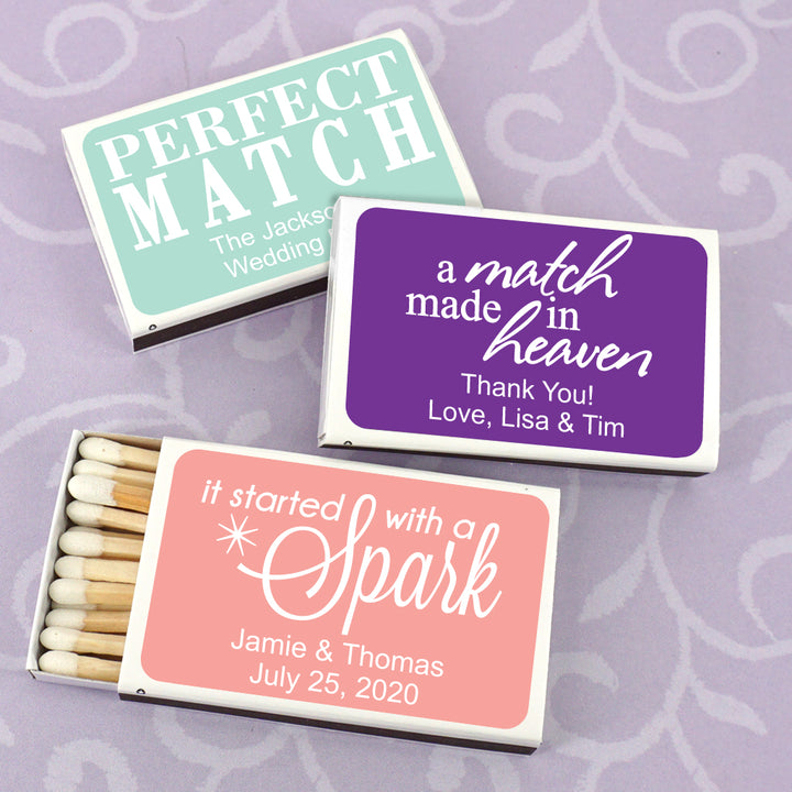 "Perfect Match" Personalized Matches (Set of 50)