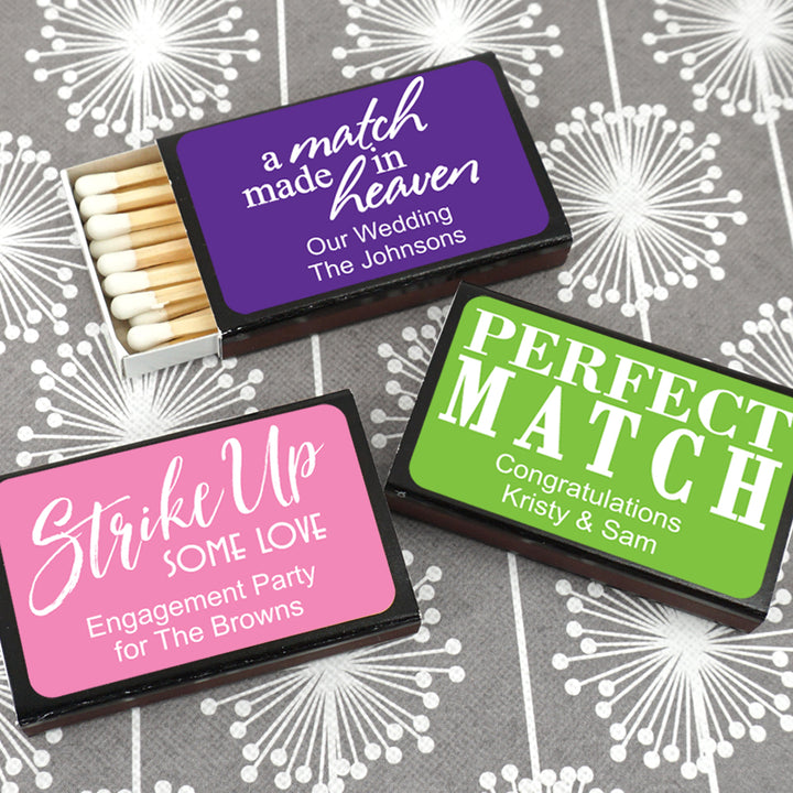 "Perfect Match" Personalized Matches (Set of 50)