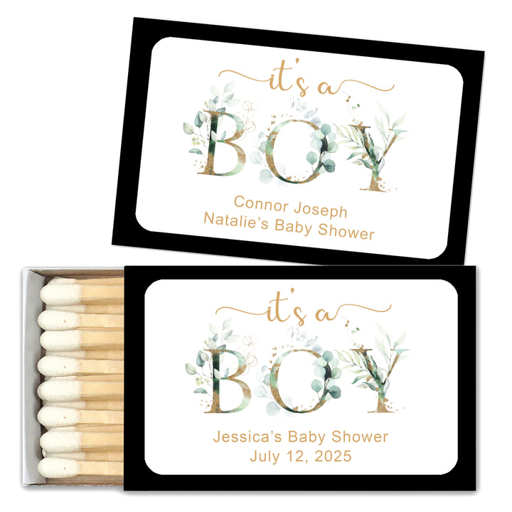 Baby Shower Favor Matches, It's A Boy (Set of 50)