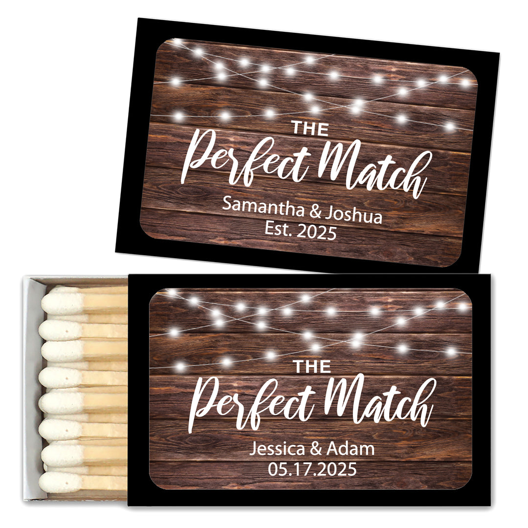 Firefly Wedding Favor Matches (Set of 50)