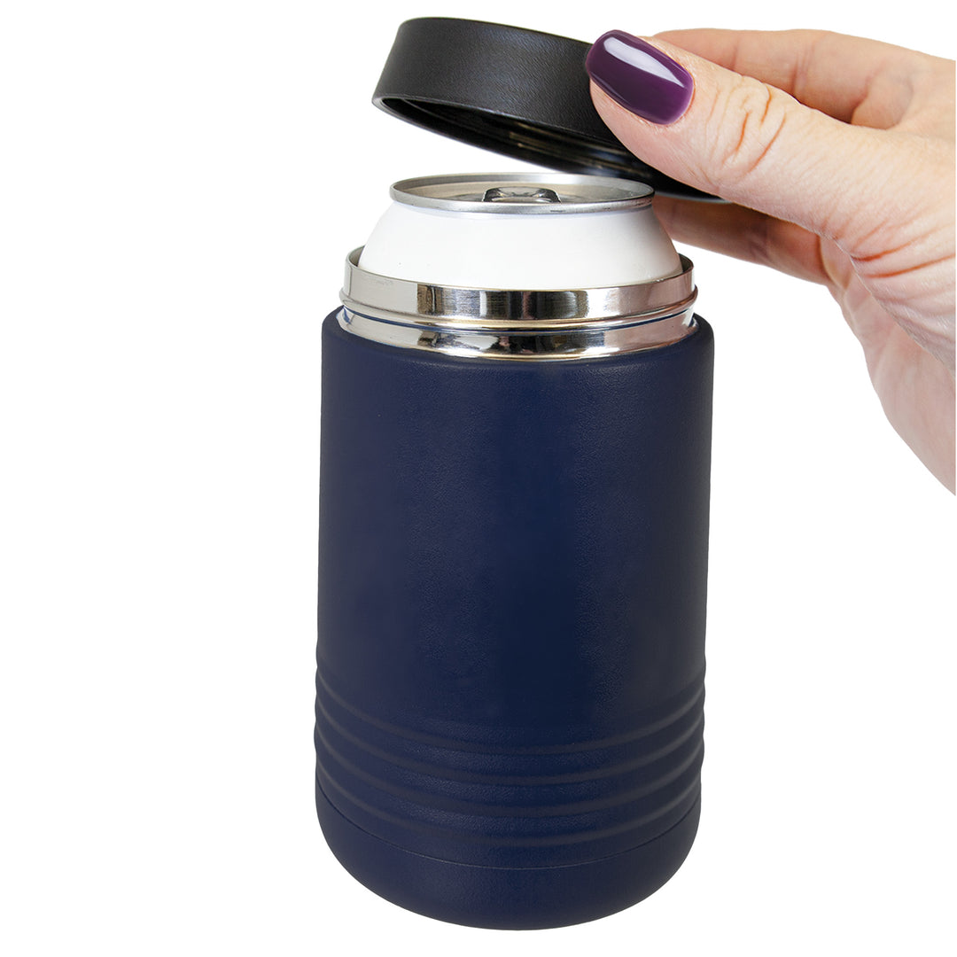 UM Lacrosse Stainless Steel Navy Blue Vacuum Insulated Beverage Holder