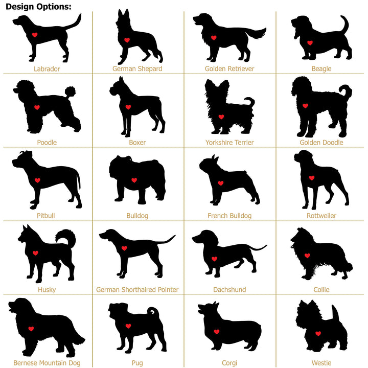 Personalized Dog Breed Coasters, Puppy Dog Lover Gift