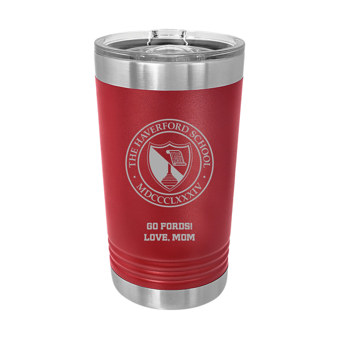 The Haverford School 16 oz. Insulated Tumbler with Slider Lid