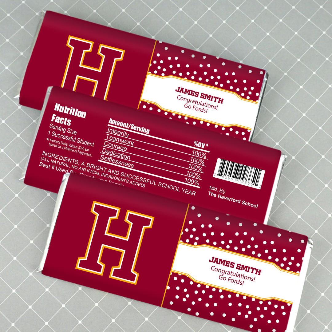 The Haverford School Personalized Hershey's Chocolate Bars