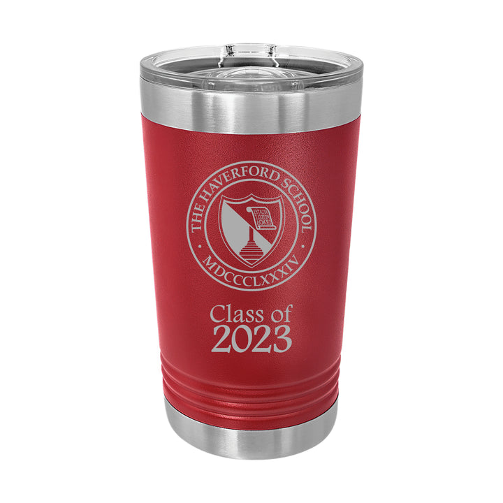 The Haverford School Graduation 16 oz. Insulated Tumbler with Slider Lid