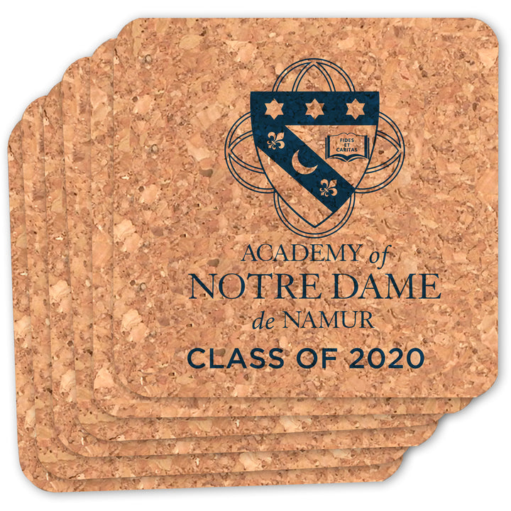 ND Custom Square Cork Coasters (Set of 6)