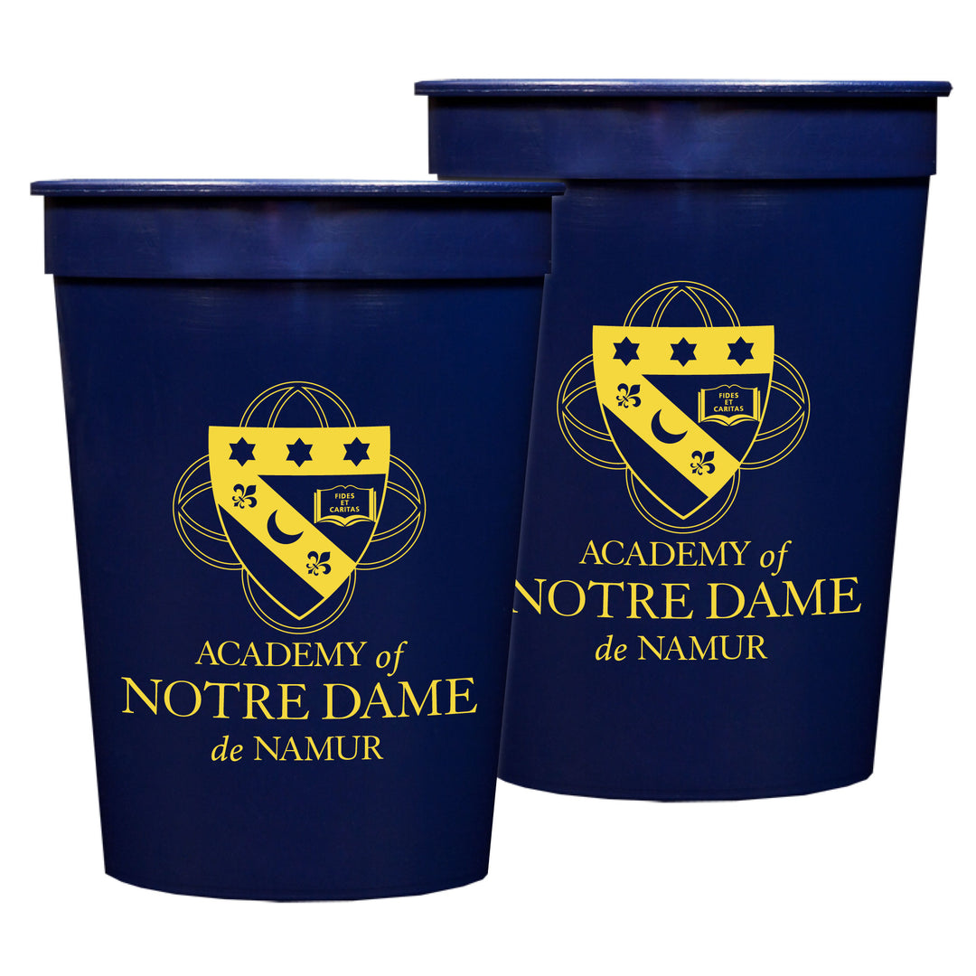 Academy of Notre Dame de Namur 16 oz Stadium Cups (Set of 25)