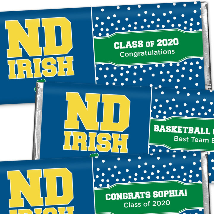 Notre Dame Personalized Hershey's Chocolate Bars
