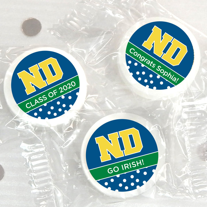 Notre Dame Personalized Life Savers