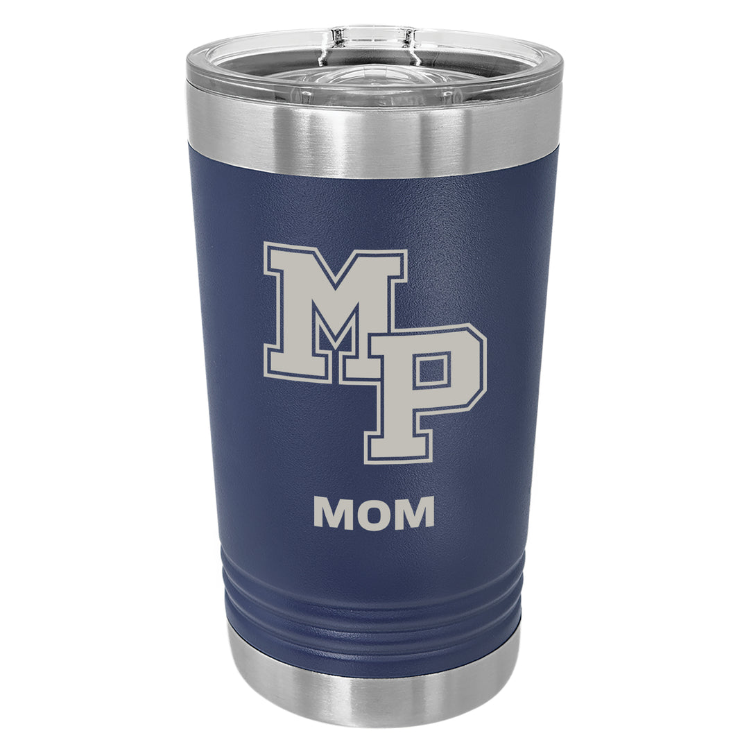 MP Custom 16 oz. Navy Blue Insulated Tumbler with Slider Lid