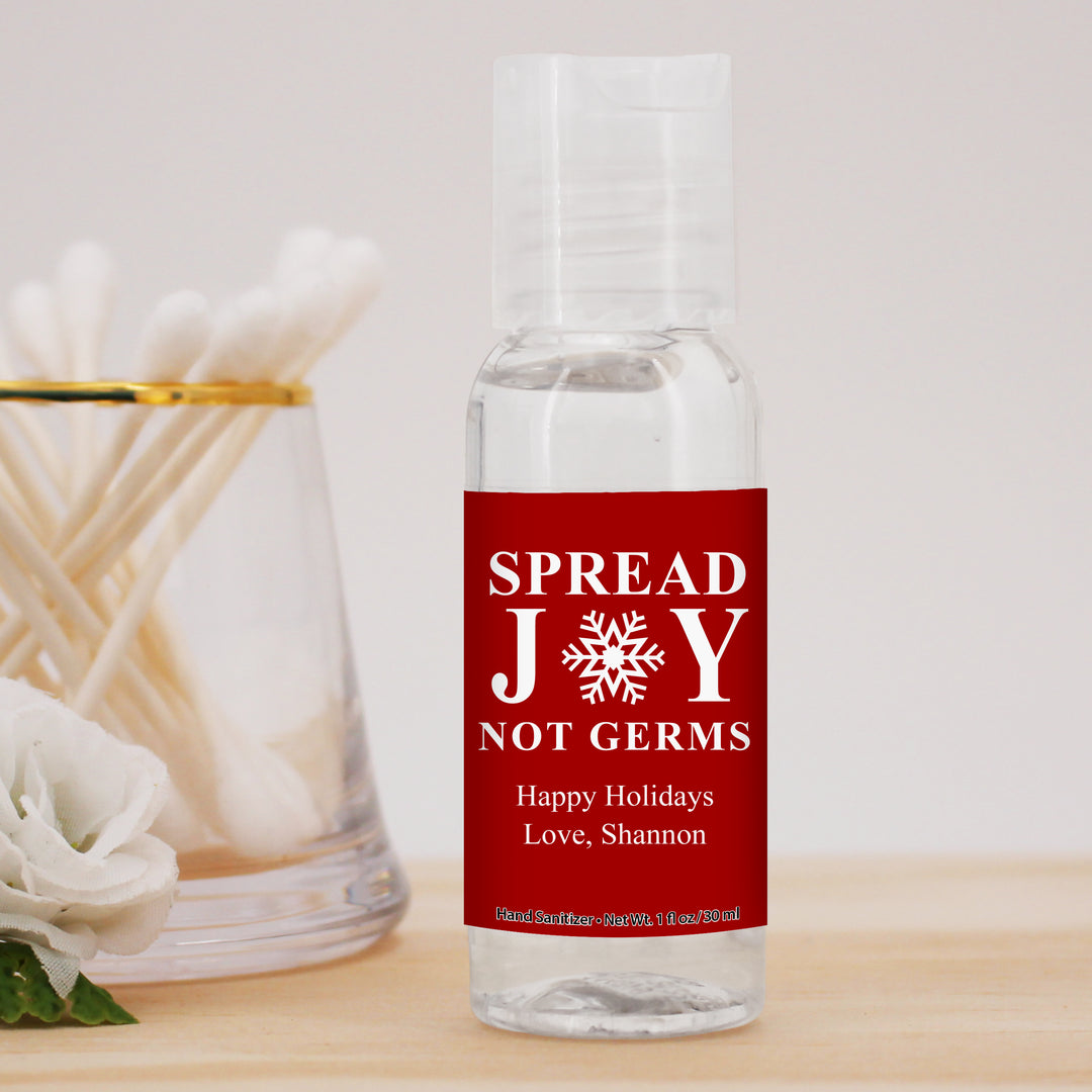 Spread Joy Hand Sanitizers, Christmas Hand Sanitizer