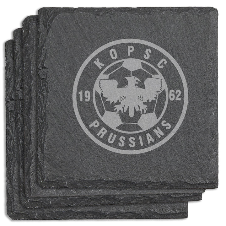 KOPSC Prussians Square Slate Coasters (Set of 4)